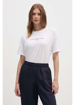 Tommy Hilfiger t-shirt damski kolor biały ze sklepu ANSWEAR.com w kategorii Bluzki damskie - zdjęcie 173795454