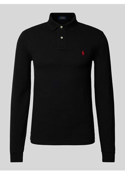 Koszulka polo o kroju slim fit z długim rękawem ze sklepu Peek&Cloppenburg  w kategorii T-shirty męskie - zdjęcie 173796032