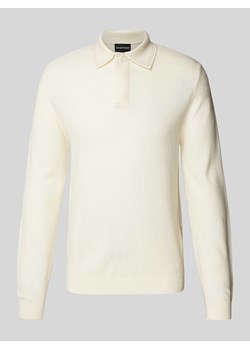 Koszulka polo o kroju slim fit z fakturowanym wzorem ze sklepu Peek&Cloppenburg  w kategorii T-shirty męskie - zdjęcie 173796080
