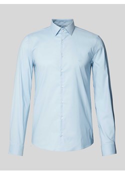 Koszula biznesowa o kroju slim fit z kołnierzykiem typu kent model ‘Bari’ ze sklepu Peek&Cloppenburg  w kategorii Koszule męskie - zdjęcie 173796153