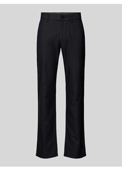 Spodnie o kroju regular fit z wpuszczanymi kieszeniami ze sklepu Peek&Cloppenburg  w kategorii Spodnie męskie - zdjęcie 173796310