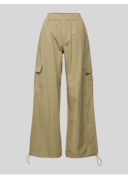 Spodnie cargo o kroju baggy fit z elastycznym pasem ze sklepu Peek&Cloppenburg  w kategorii Spodnie damskie - zdjęcie 173796474