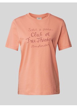 T-shirt z nadrukiem z napisem i logo ze sklepu Peek&Cloppenburg  w kategorii Bluzki damskie - zdjęcie 173796593