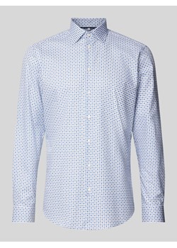 Koszula biznesowa o kroju regular fit z kołnierzykiem typu kent ze sklepu Peek&Cloppenburg  w kategorii Koszule męskie - zdjęcie 173796620