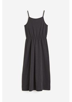 H & M - Sukienka z bawełnianego dżerseju - Szary ze sklepu H&M w kategorii Sukienki dziewczęce - zdjęcie 173796740