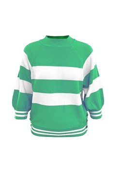 Rich &amp; Royal Sweter w kolorze zielono-białym ze sklepu Limango Polska w kategorii Swetry damskie - zdjęcie 173798042