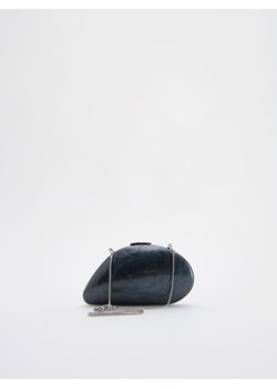 Reserved - Torebka kopertówka z imitacji masy perłowej - szary ze sklepu Reserved w kategorii Torebki damskie - zdjęcie 173800162