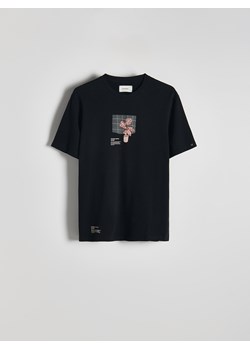 Reserved - T-shirt regular z nadrukiem - ciemnoszary ze sklepu Reserved w kategorii T-shirty męskie - zdjęcie 173800294