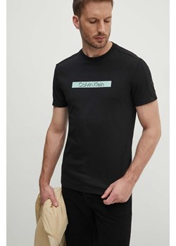 Calvin Klein t-shirt bawełniany męski kolor czarny z nadrukiem K10K113110 ze sklepu ANSWEAR.com w kategorii T-shirty męskie - zdjęcie 173800700