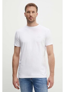 Karl Lagerfeld t-shirt męski kolor biały gładki 543221.755403 ze sklepu ANSWEAR.com w kategorii T-shirty męskie - zdjęcie 173800712