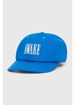 Awake NY czapka z daszkiem bawełniana Logo Hat kolor niebieski z aplikacją SP24-HT004 ze sklepu PRM w kategorii Czapki z daszkiem męskie - zdjęcie 173802790