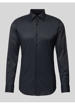 Koszula biznesowa o kroju slim fit z drobnego twillu z dodatkiem streczu ze sklepu Peek&Cloppenburg  w kategorii Koszule męskie - zdjęcie 173802913