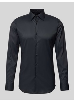 Koszula biznesowa o kroju slim fit z kołnierzykiem typu kent model ‘Hank’ ze sklepu Peek&Cloppenburg  w kategorii Koszule męskie - zdjęcie 173802913