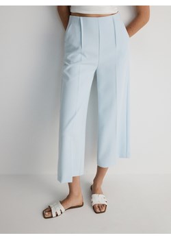Reserved - Spodnie culotte z wiskozą - jasnoturkusowy ze sklepu Reserved w kategorii Spodnie damskie - zdjęcie 173803820