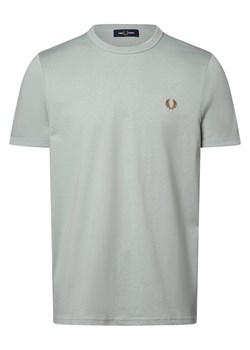 Fred Perry T-shirt męski Mężczyźni Bawełna miętowy marmurkowy ze sklepu vangraaf w kategorii T-shirty męskie - zdjęcie 173803904