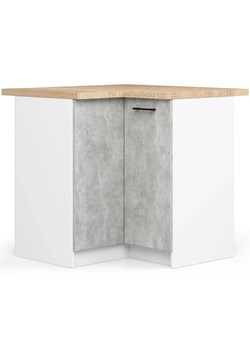 Narożna dolna szafka kuchenna w kolorze betonu - Cortez 9X ze sklepu Edinos.pl w kategorii Meble kuchenne - zdjęcie 173806531