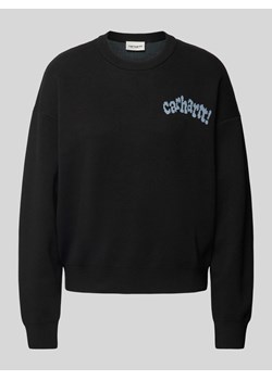 Sweter z dzianiny z nadrukiem z logo model ‘AMOUR’ ze sklepu Peek&Cloppenburg  w kategorii Swetry damskie - zdjęcie 173806821