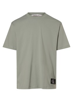 Calvin Klein Jeans Koszulka męska Mężczyźni Bawełna szary jednolity ze sklepu vangraaf w kategorii T-shirty męskie - zdjęcie 173808780