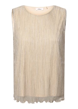 s.Oliver BLACK LABEL Top damski Kobiety złoty marmurkowy ze sklepu vangraaf w kategorii Bluzki damskie - zdjęcie 173808783