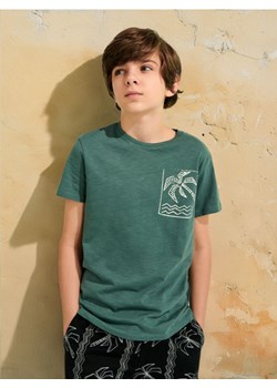 Sinsay - Koszulka z nadrukiem - zielony ze sklepu Sinsay w kategorii T-shirty chłopięce - zdjęcie 173810823