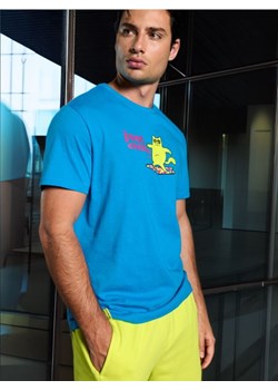 Sinsay - Koszulka - turkusowy ze sklepu Sinsay w kategorii T-shirty męskie - zdjęcie 173811013