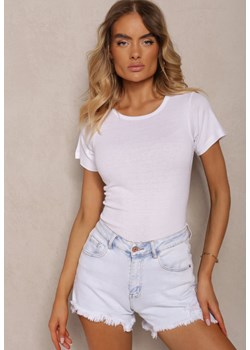 Biały Bawełniany T-shirt o Klasycznym Kroju Talvia ze sklepu Renee odzież w kategorii Bluzki damskie - zdjęcie 173813110