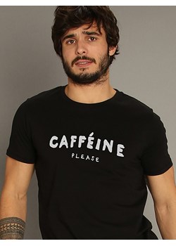 WOOOP Koszulka &quot;Caffeine Please&quot; w kolorze czarnym ze sklepu Limango Polska w kategorii T-shirty męskie - zdjęcie 173813400
