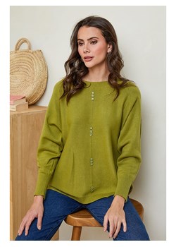 Soft Cashmere Sweter w kolorze oliwkowym ze sklepu Limango Polska w kategorii Swetry damskie - zdjęcie 173813471