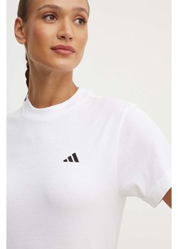 adidas t-shirt bawełniany Essentials damski kolor biały JH3693 ze sklepu ANSWEAR.com w kategorii Bluzki damskie - zdjęcie 173815074