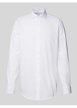 Koszula biznesowa o kroju regular fit z fakturowanym wzorem ze sklepu Peek&Cloppenburg  w kategorii Koszule męskie - zdjęcie 173815781