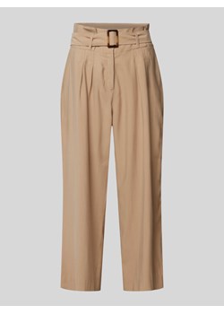 Spodnie do garnituru z prostą nogawką i zakładkami w pasie ze sklepu Peek&Cloppenburg  w kategorii Spodnie damskie - zdjęcie 173815950
