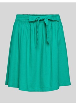 Spódnica lniana z wiązanym paskiem ze sklepu Peek&Cloppenburg  w kategorii Spódnice - zdjęcie 173815970