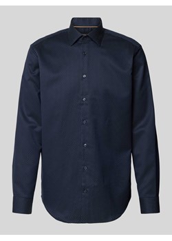 Koszula biznesowa o kroju regular fit z tkaniny two-ply z kołnierzykiem typu kent ze sklepu Peek&Cloppenburg  w kategorii Koszule męskie - zdjęcie 173816333