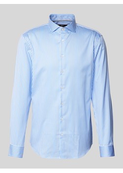 Koszula biznesowa o kroju slim fit z kołnierzykiem typu cutaway ze sklepu Peek&Cloppenburg  w kategorii Koszule męskie - zdjęcie 173816394