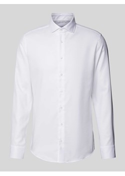 Koszula biznesowa o kroju slim fit z fakturowanym wzorem ze sklepu Peek&Cloppenburg  w kategorii Koszule męskie - zdjęcie 173816404
