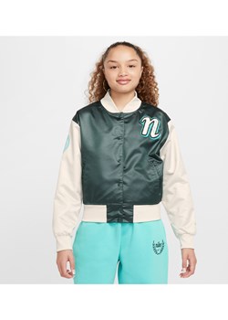 Dziewczęca kurtka sportowa Nike Sportswear - Zieleń ze sklepu Nike poland w kategorii Kurtki damskie - zdjęcie 173816533