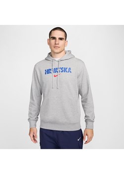 Męska bluza z kapturem Nike Chorwacja Club Fleece - Szary ze sklepu Nike poland w kategorii Bluzy męskie - zdjęcie 173816693