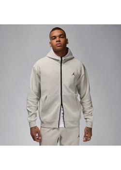 Męska bluza z kapturem i zamkiem na całej długości Dri-FIT Jordan Sport Hoop Fleece - Szary ze sklepu Nike poland w kategorii Bluzy męskie - zdjęcie 173816782