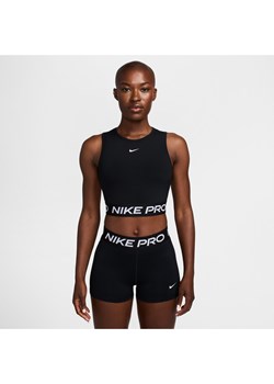 Damska koszulka bez rękawów o skróconym kroju Dri-FIT Nike Pro - Czerń ze sklepu Nike poland w kategorii Bluzki damskie - zdjęcie 173816833