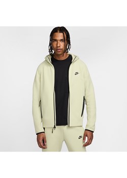 Męska bluza z kapturem i zamkiem na całej długości Nike Sportswear Tech Fleece Windrunner - Zieleń ze sklepu Nike poland w kategorii Bluzy męskie - zdjęcie 173816874