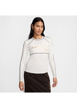 Damska koszulka z długim rękawem Nike Sportswear - Biel ze sklepu Nike poland w kategorii Bluzki damskie - zdjęcie 173816880