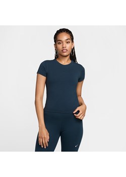 T-shirt damski Nike Sportswear Chill Knit - Niebieski ze sklepu Nike poland w kategorii Bluzki damskie - zdjęcie 173816964