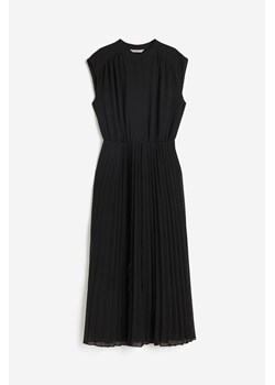 H & M - Sukienka z plisowanego szyfonu - Czarny ze sklepu H&M w kategorii Sukienki - zdjęcie 173817023