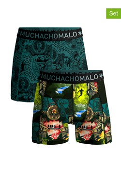 Muchachomalo Bokserki (2 pary) w kolorze turkusowym ze wzorem ze sklepu Limango Polska w kategorii Majtki męskie - zdjęcie 173820014