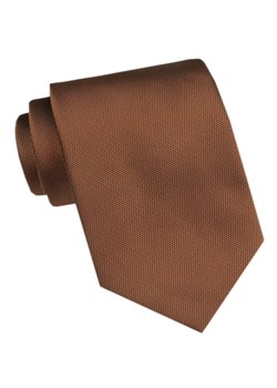 Klasyczny, Szeroki Krawat Męski CHATTIER - Karmelowy KRCH1393 ze sklepu JegoSzafa.pl w kategorii Krawaty - zdjęcie 173820104