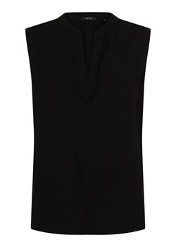 Opus Bluzka damska z lnem - Fynx Kobiety wiskoza czarny jednolity ze sklepu vangraaf w kategorii Bluzki damskie - zdjęcie 173820520