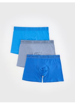 Reserved - 3 pack bokserek Long - niebieski ze sklepu Reserved w kategorii Majtki męskie - zdjęcie 173821452