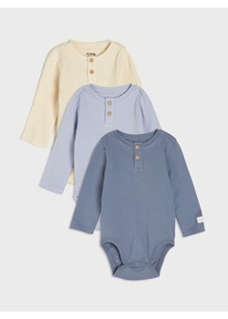 Sinsay - Body 3 pack - kremowy ze sklepu Sinsay w kategorii Body niemowlęce - zdjęcie 173822183
