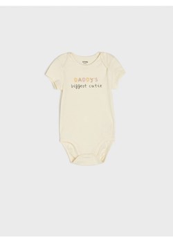 Sinsay - Body - kremowy ze sklepu Sinsay w kategorii Odzież dla niemowląt - zdjęcie 173822251