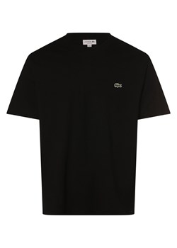 Lacoste Koszulka męska Mężczyźni Bawełna czarny jednolity ze sklepu vangraaf w kategorii T-shirty męskie - zdjęcie 173822401
